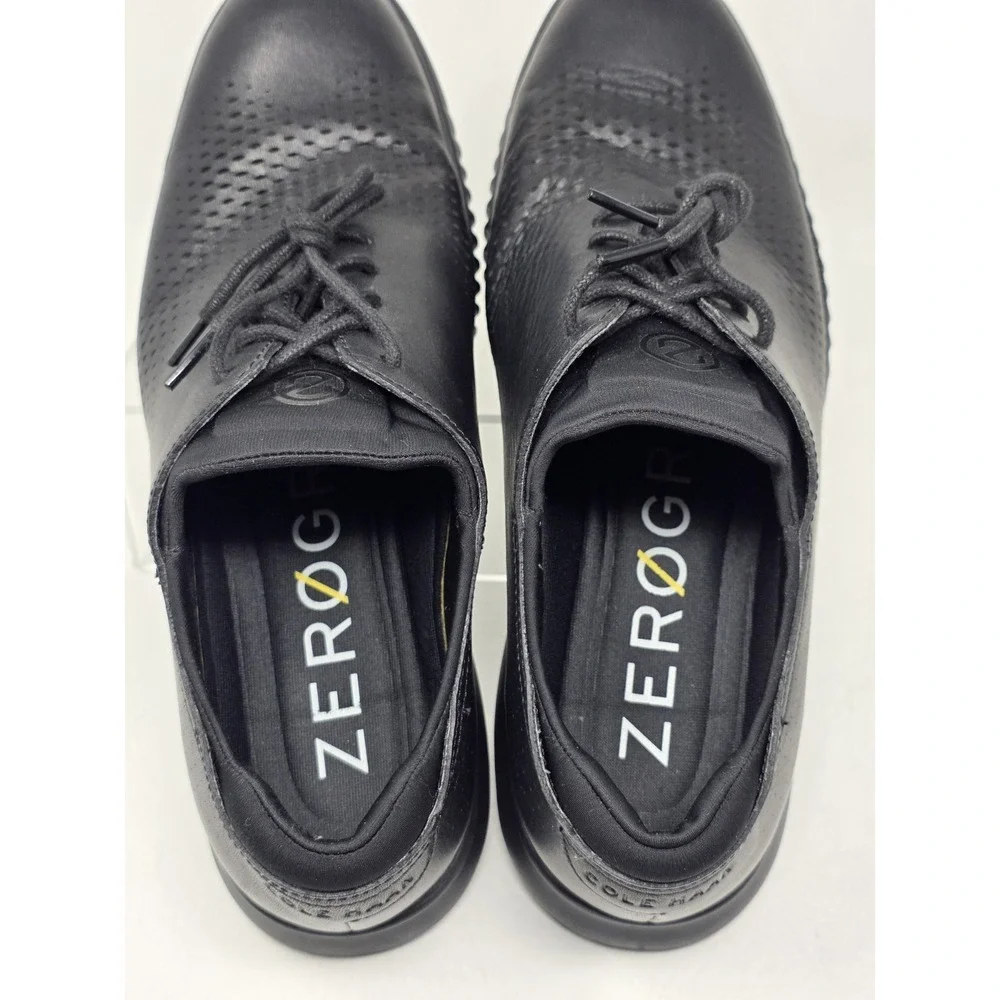 Cole Haan Mens Size 10.5M 2.ZeroGrand Lined Laser Wingtip Oxford Black C23832